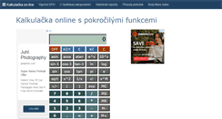 Desktop Screenshot of kalkulacka.info