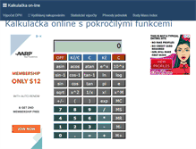 Tablet Screenshot of kalkulacka.info